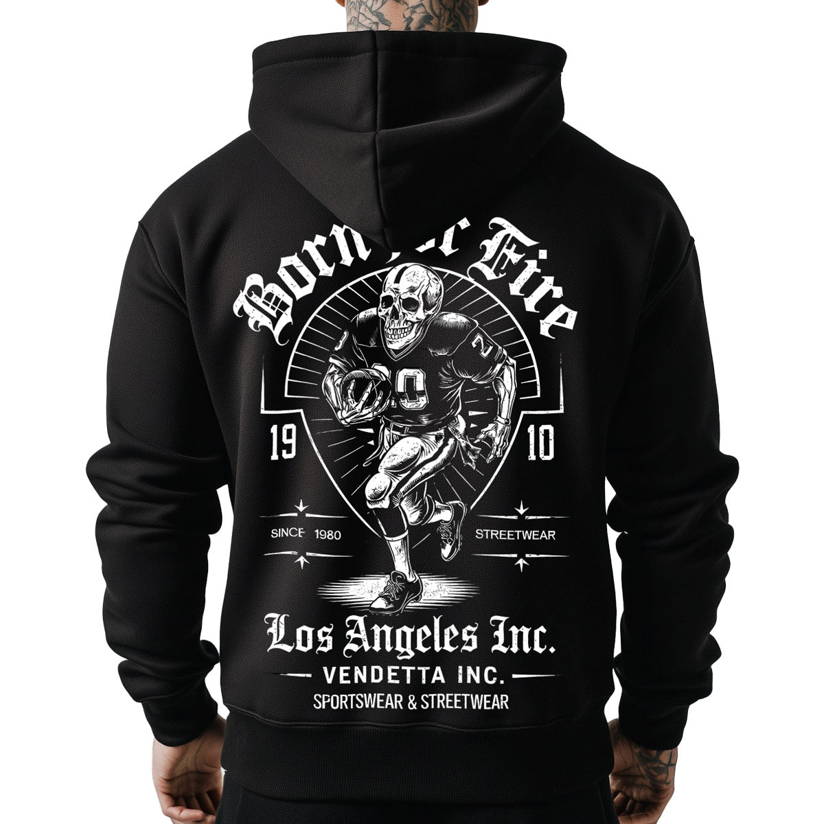 Vendetta Inc. Kapuzenpullover Born schwarz VD-4078