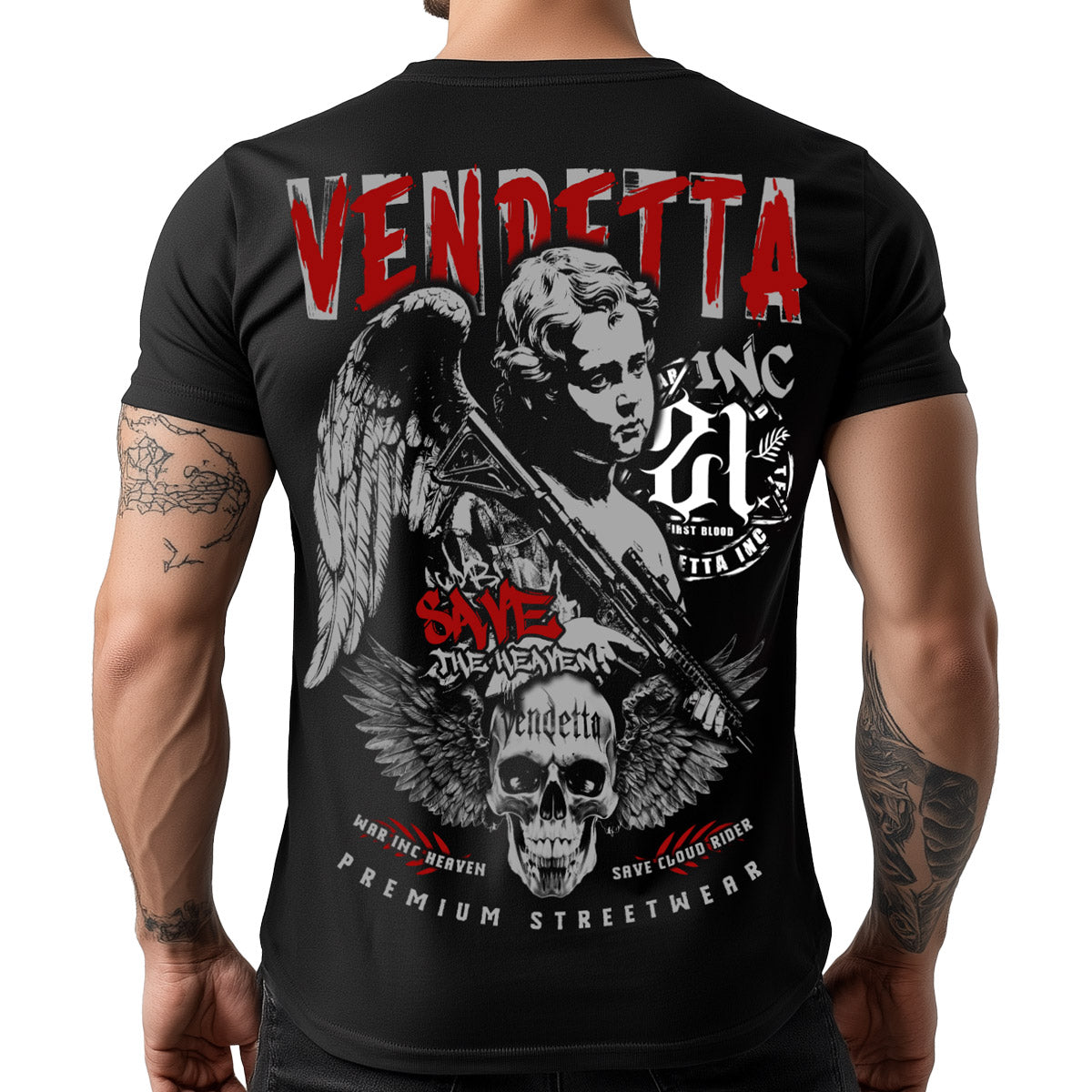 Vendetta Inc. Shirt Heaven schwarz VD-1501