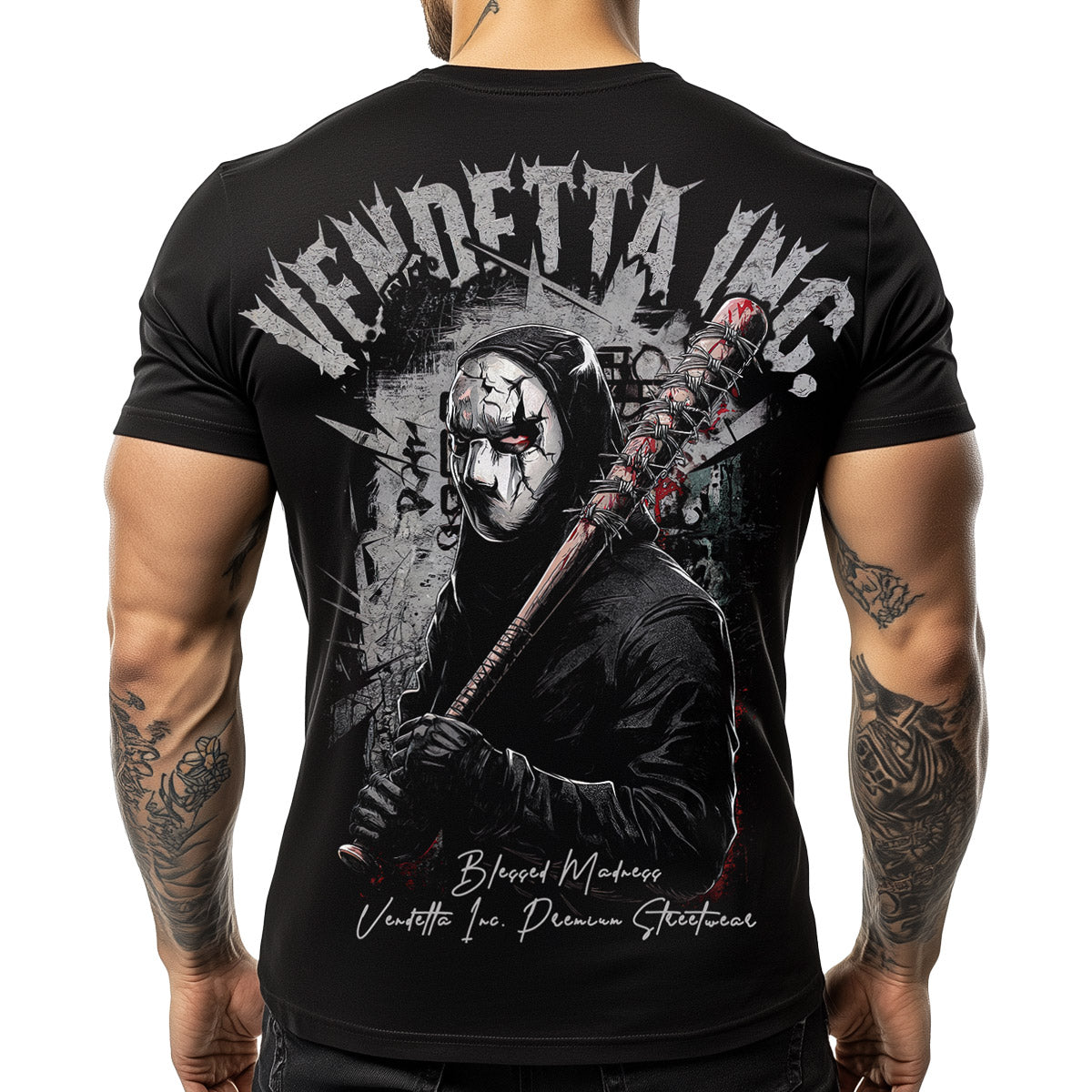 Vendetta Inc. Shirt Mask Men schwarz VD-1526