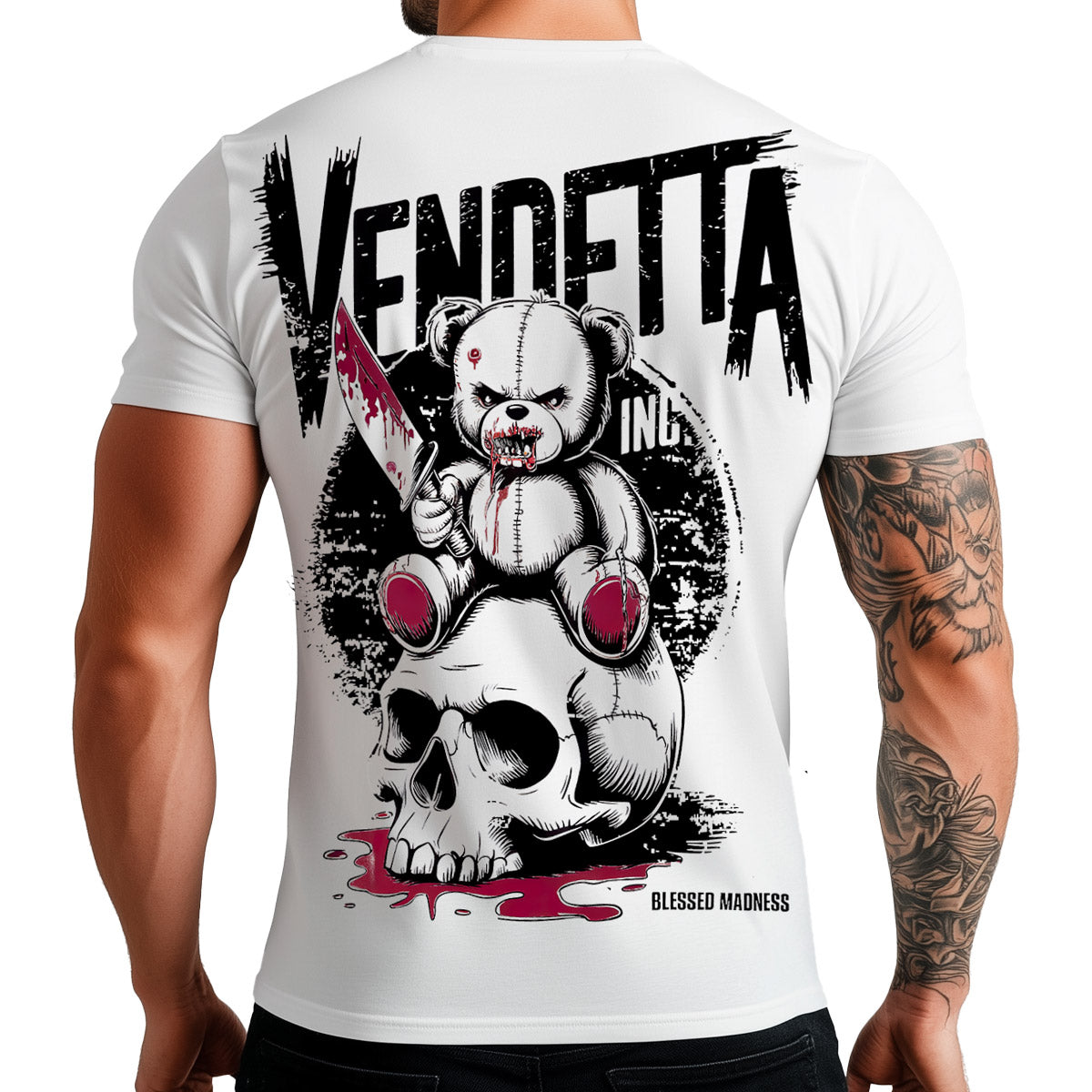 Vendetta Inc. Shirt Kill Teddy weiß VD-1529