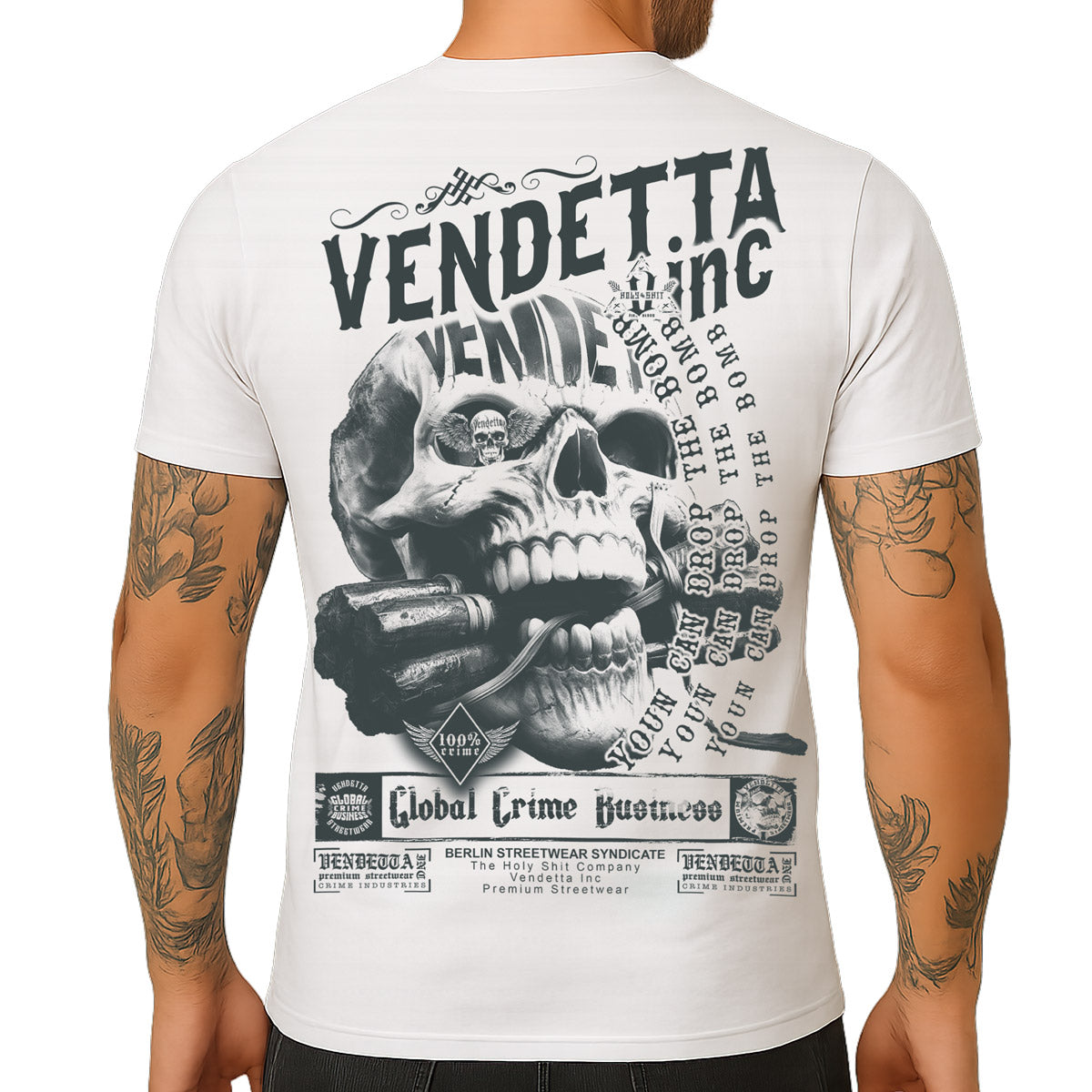 Vendetta Inc. Shirt Drop the Bomb weiß VD-1594