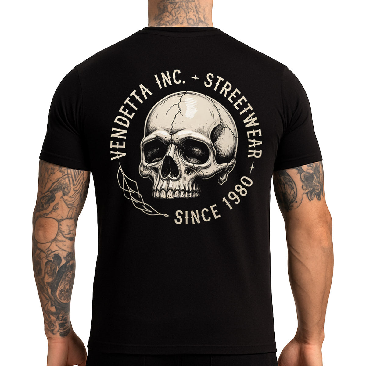 Vendetta Inc. Shirt Heritage Skull schwarz