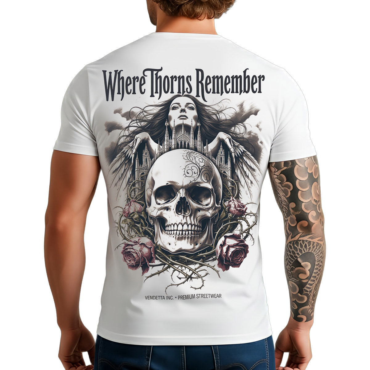Vendetta Inc. Shirt Thorns Remember weiß