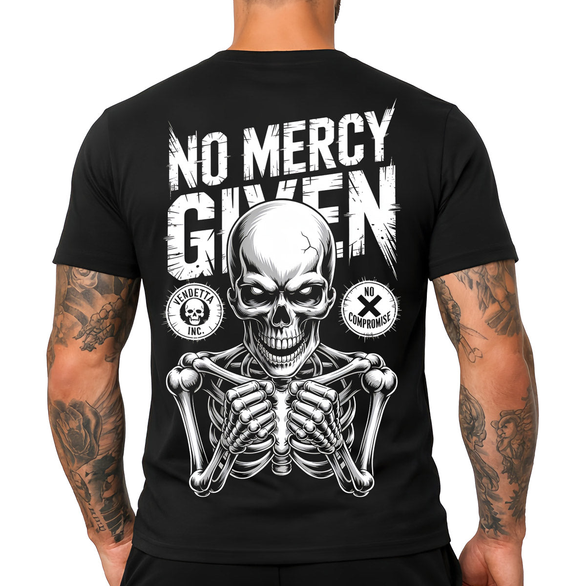 Vendetta Inc. Shirt No Mercy Given schwarz