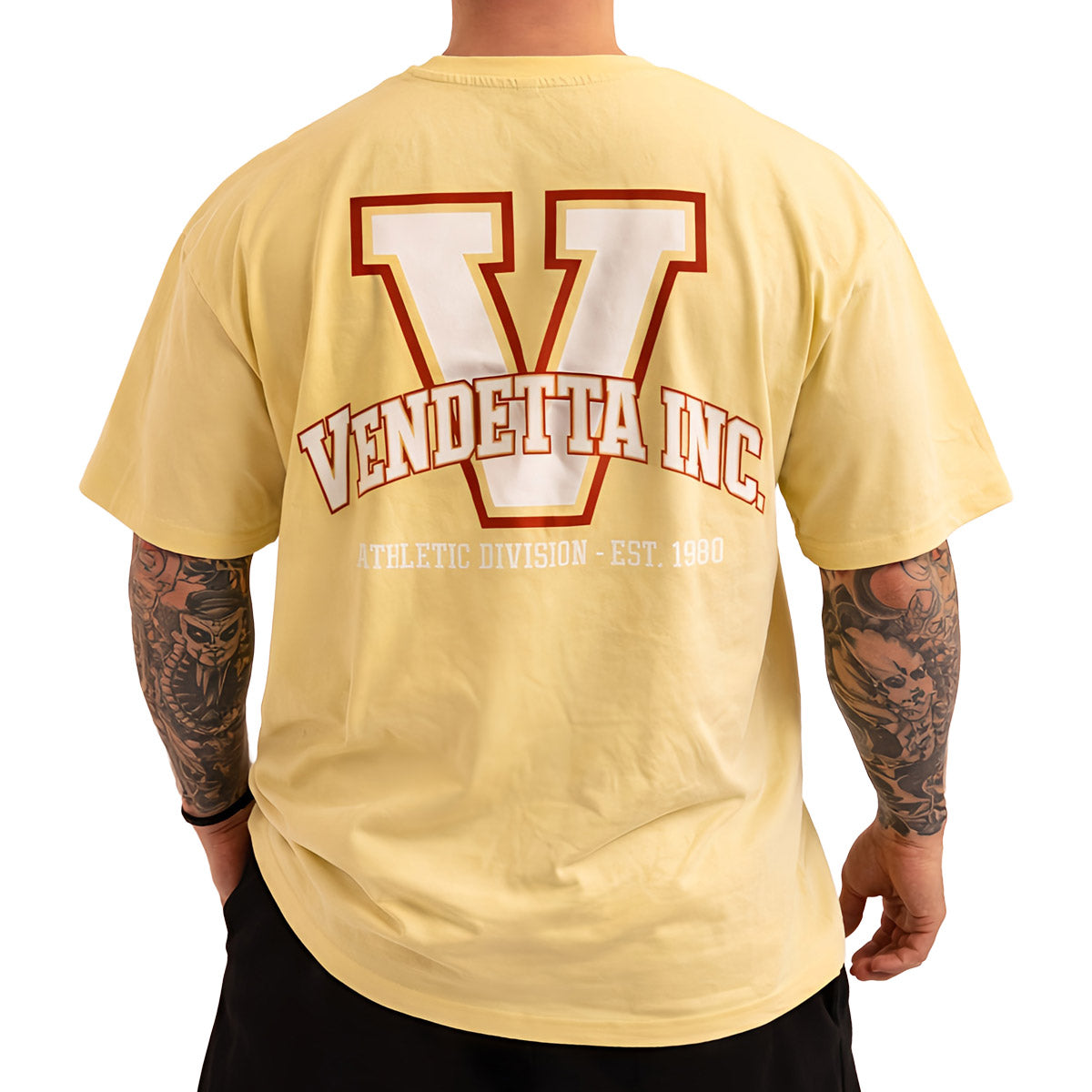 Vendetta Inc. Shirt Oversize V Athletic gelb