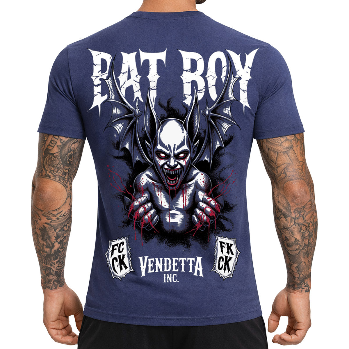 Vendetta Inc. Shirt Bat Boy Denim Blue