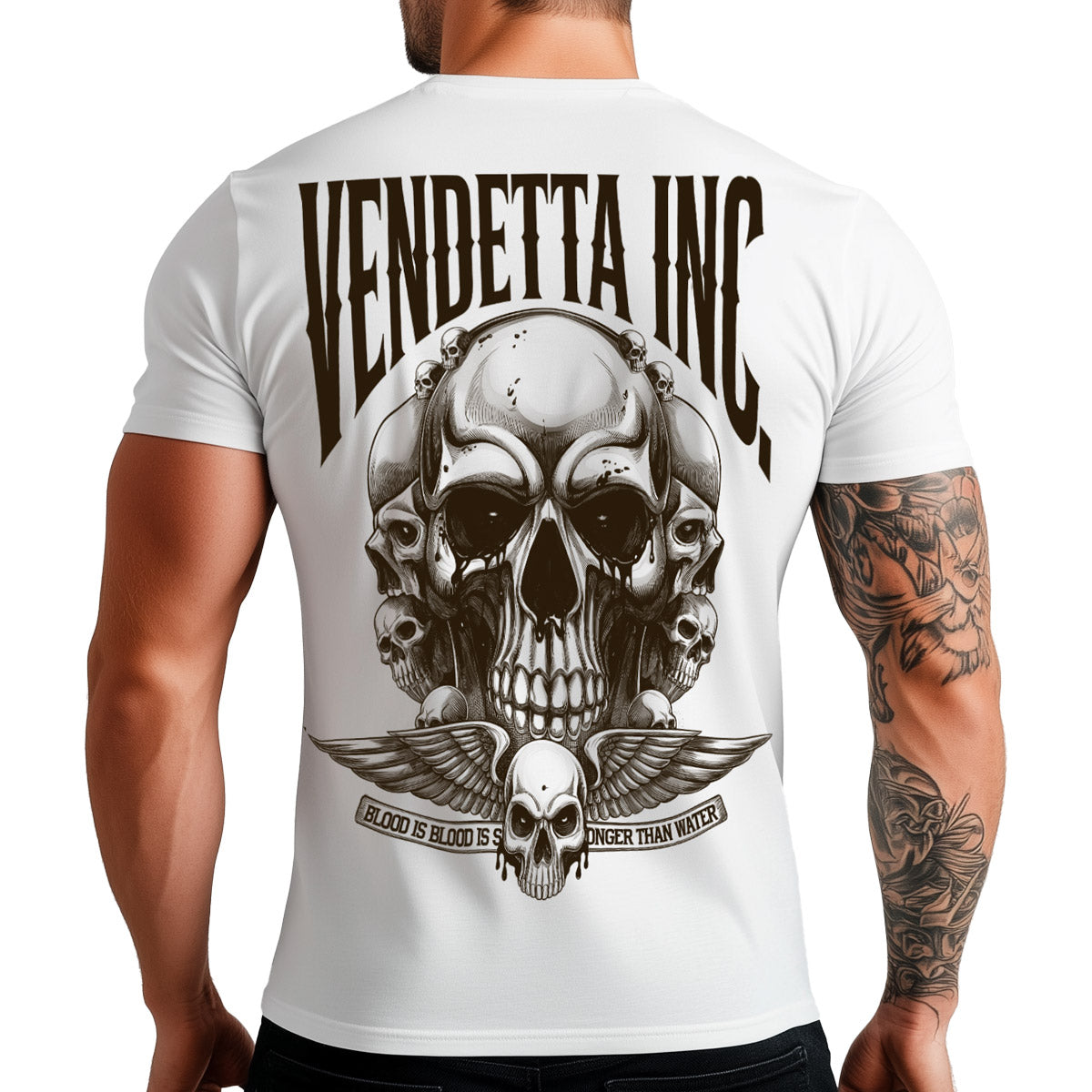 Vendetta Inc. Shirt Skull Empire weiß VD-1572
