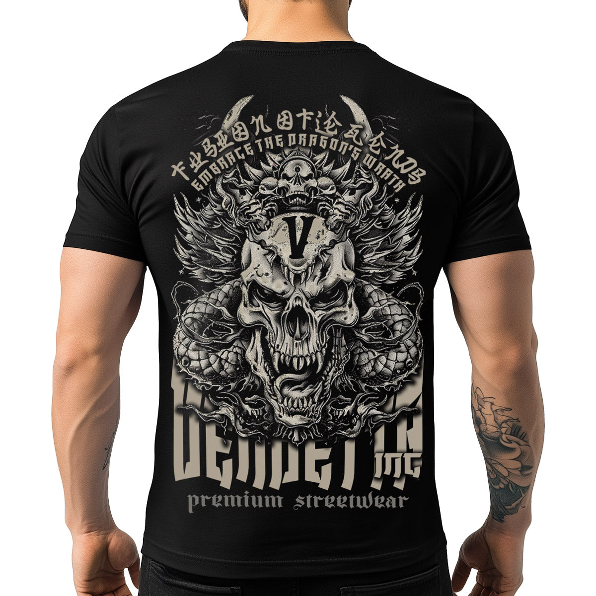 Vendetta Inc. Shirt Dragons schwarz VD-1539