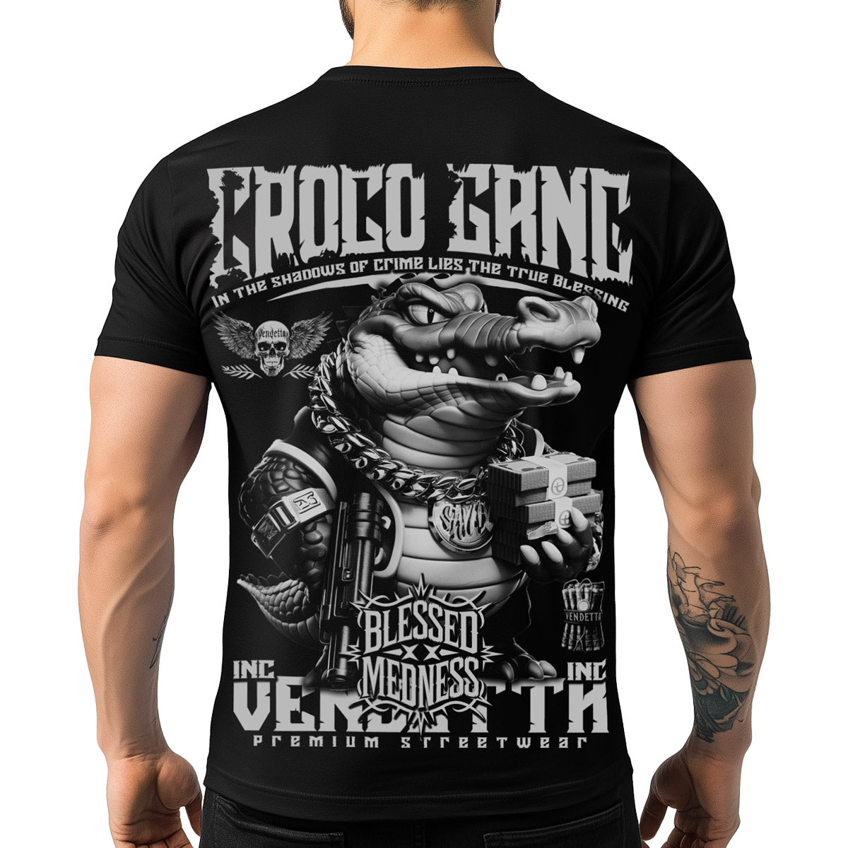 Vendetta Inc. Shirt Croco Gang schwarz VD-1534