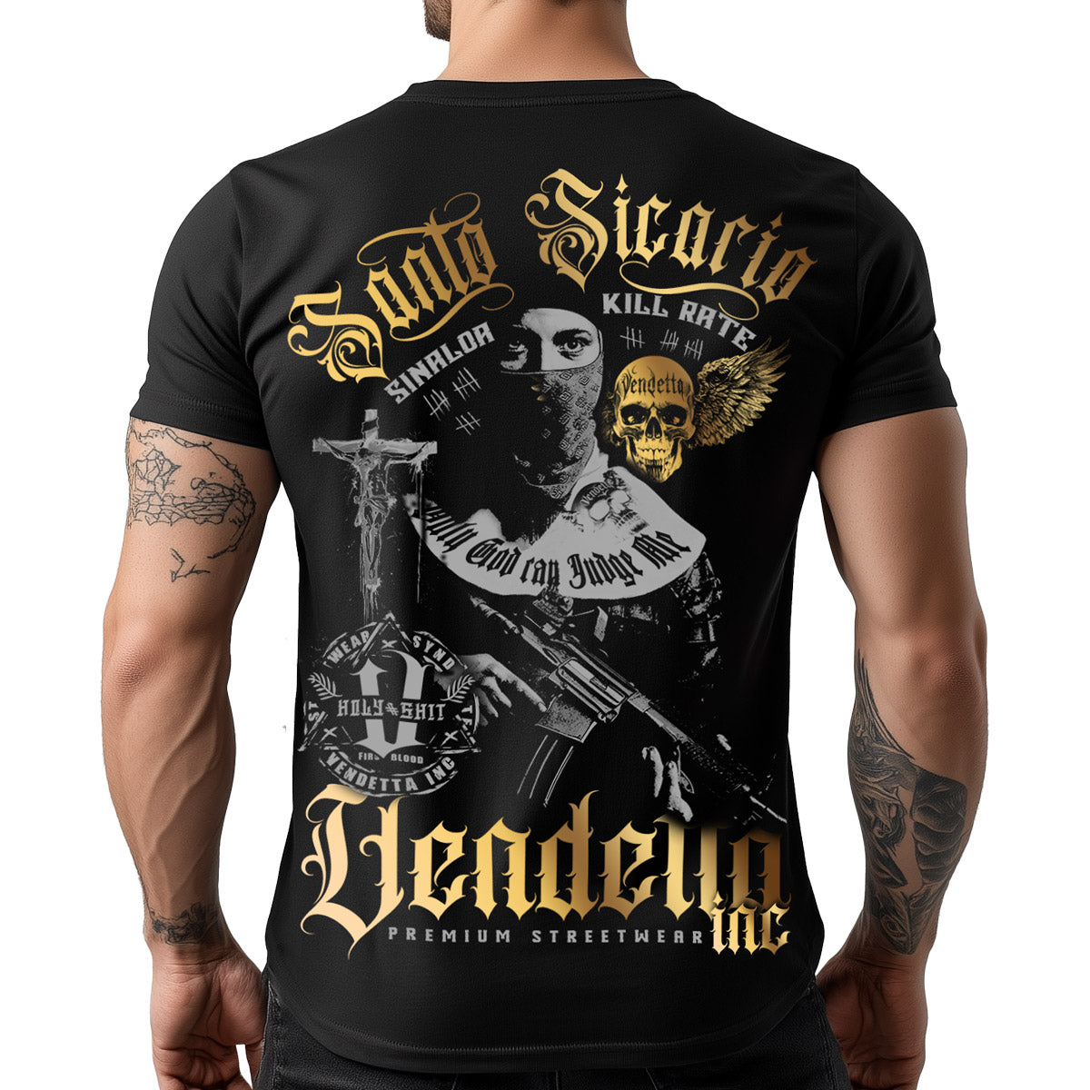 Vendetta Inc. Shirt Kill Rate schwarz