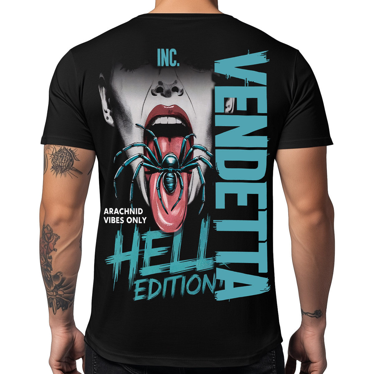 Vendetta Inc. Shirt Hell Spider schwarz VD-1556