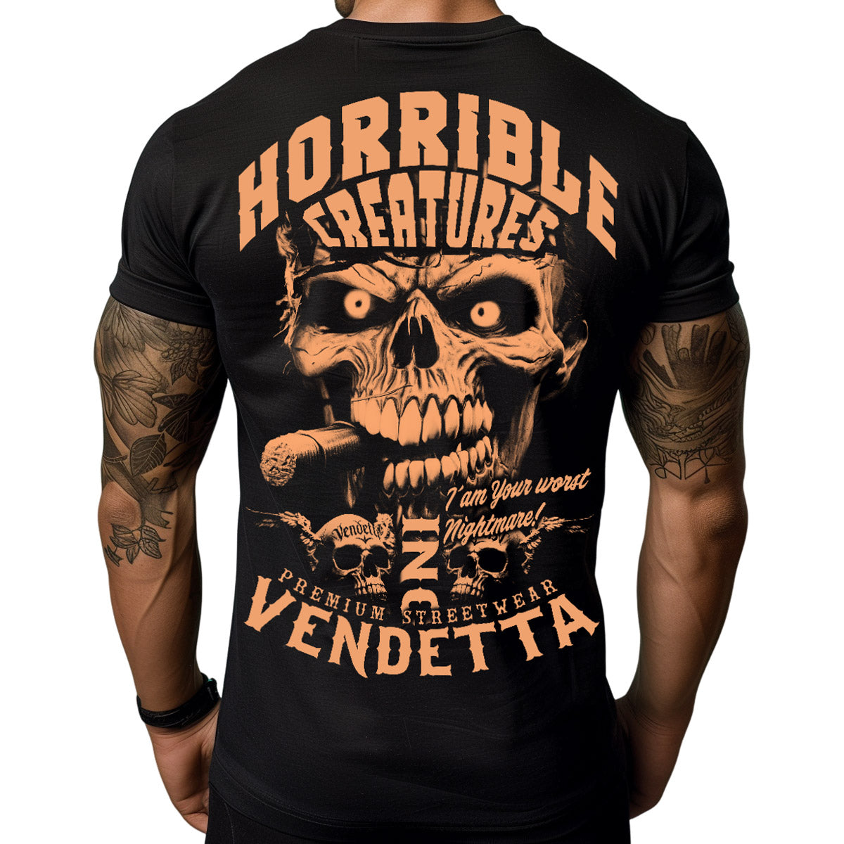 Vendetta Inc. Shirt Horrible Skull schwarz VD-1441