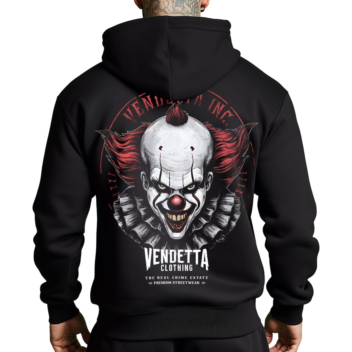 Vendetta Inc. Hoodie Playing Clowns schwarz VD-4066