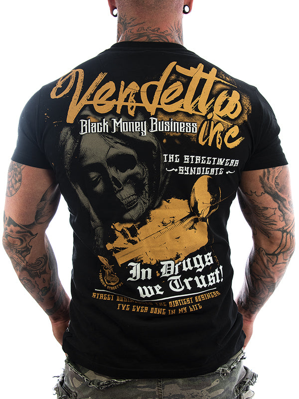 Vendetta Inc. Shirt We Trust VD-1118 schwarz