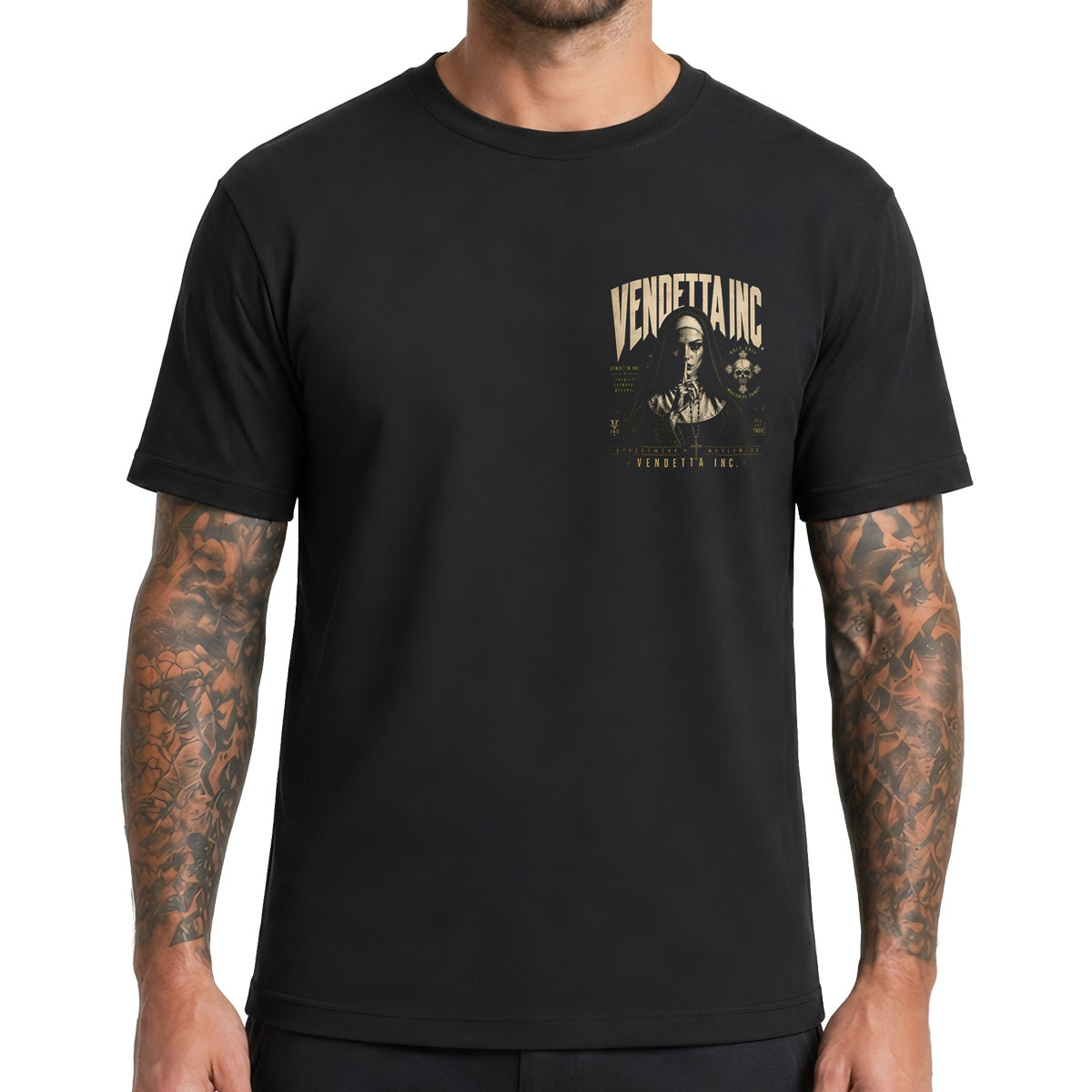 Vendetta Inc. Herren Shirt Holy Silence schwarz