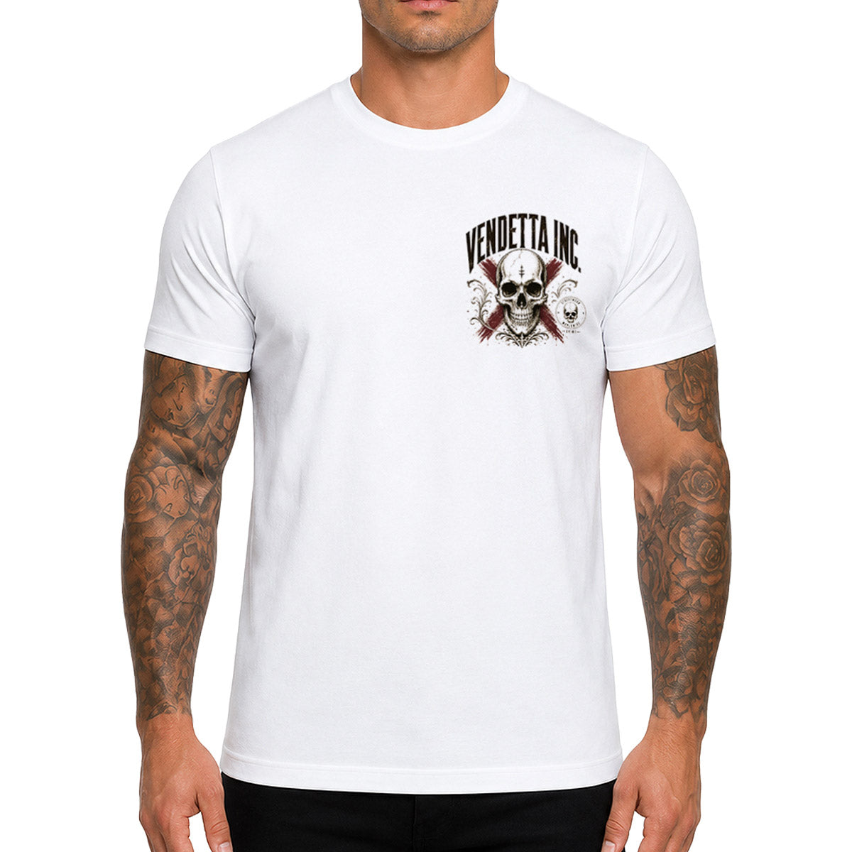 Vendetta Inc. Shirt Skull Syndicate weiß