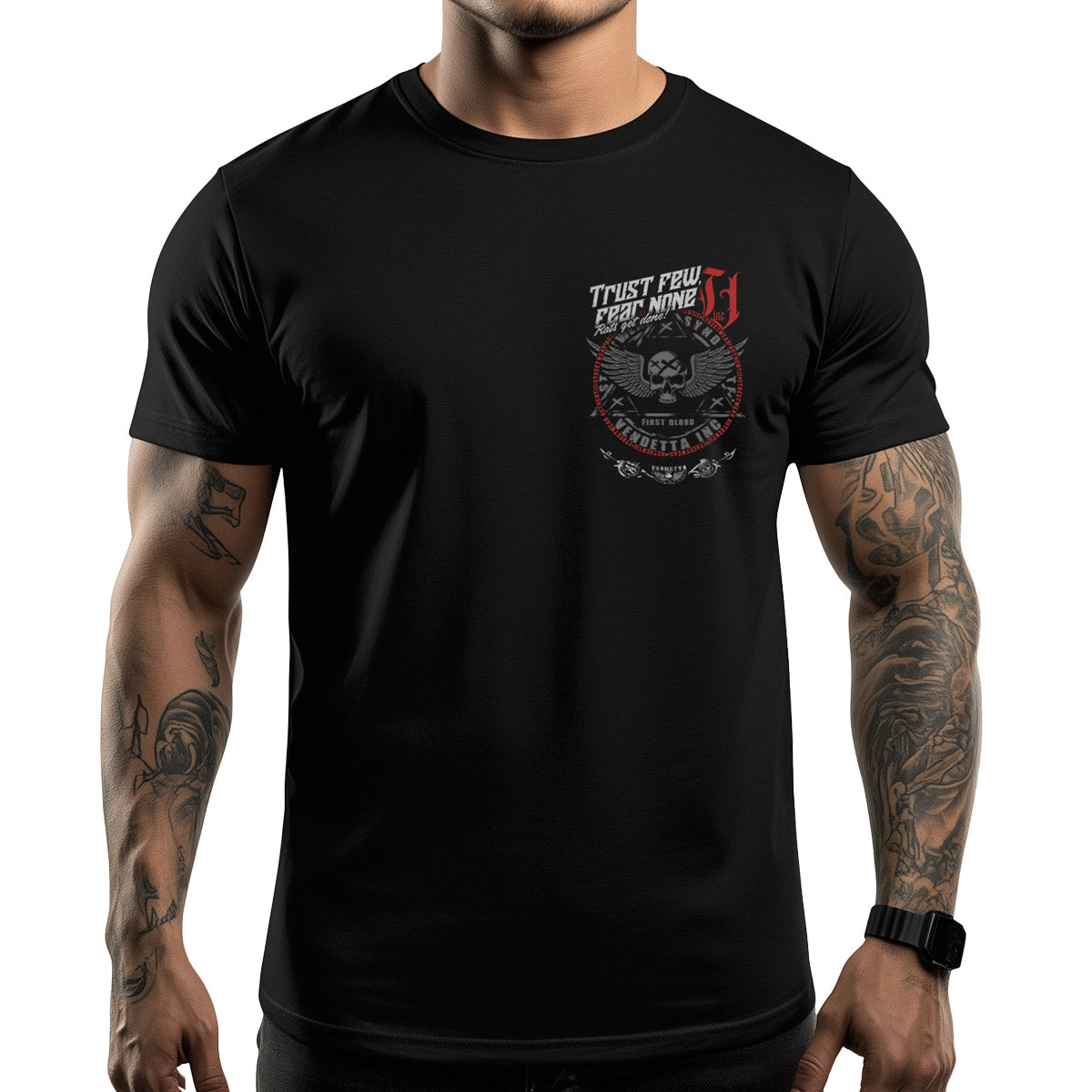 Vendetta Inc. Shirt Chainsaw Rat schwarz VD-1579