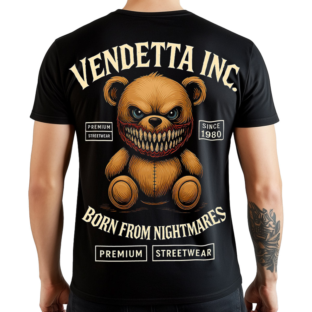 Vendetta Inc. Shirt Born From Nightmares schwarz VD-1587