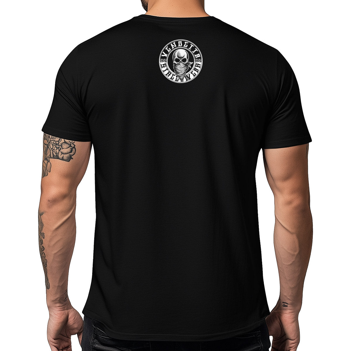 Vendetta Inc. Shirt Split Skull schwarz VD-1247