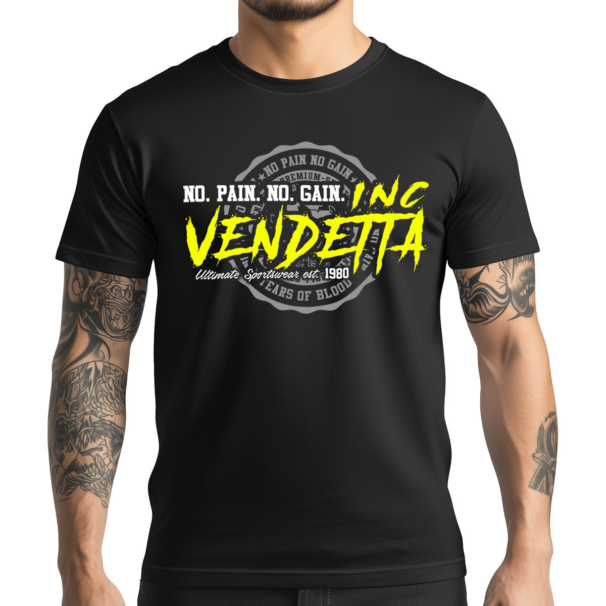 Vendetta Inc. Shirt Powerwear schwarz VD-1285