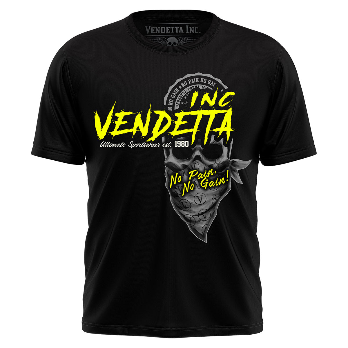 Vendetta Inc. Shirt Bandana Skull schwarz VD-1286