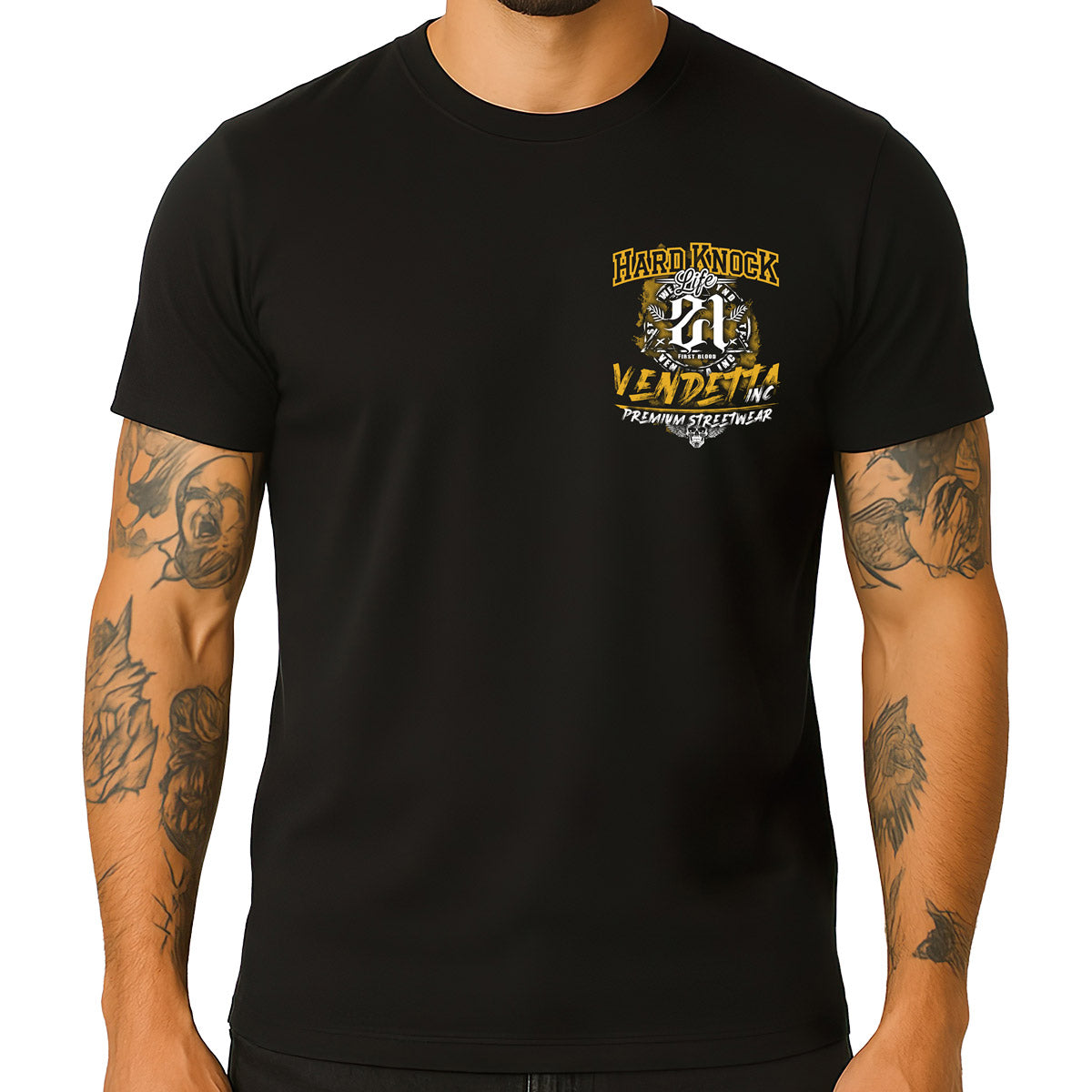 Vendetta Inc. Shirt Hard Knock Life schwarz VD-1595