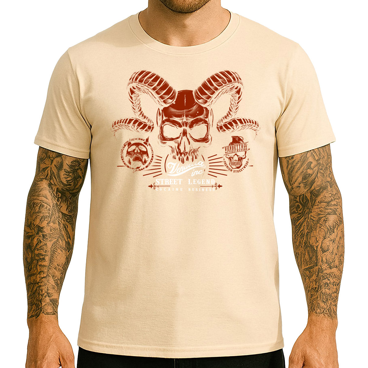 Vendetta Inc. Shirt Red Reign Natural VD-1628