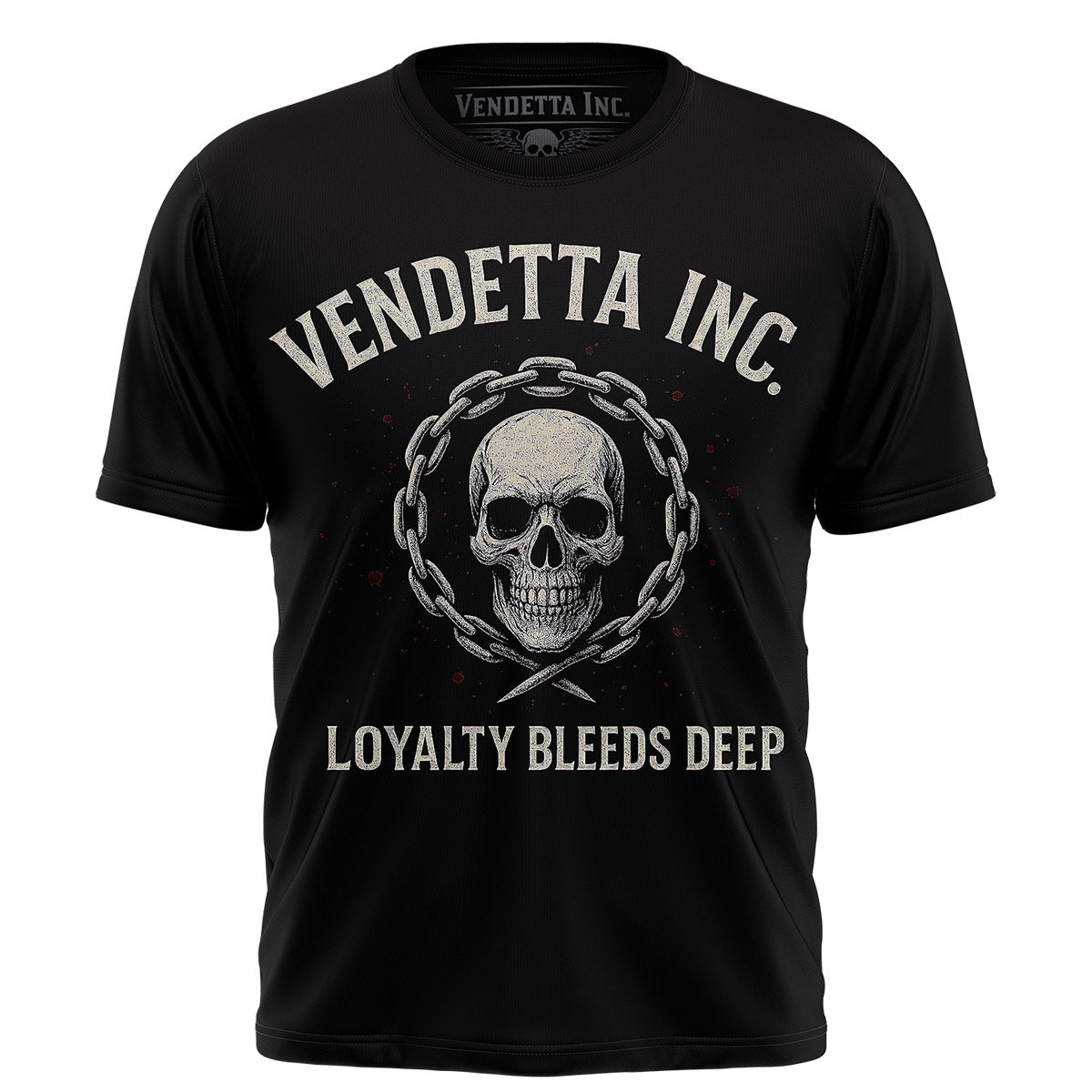 Vendetta Inc. Shirt Skull Emblem schwarz VD-1645
