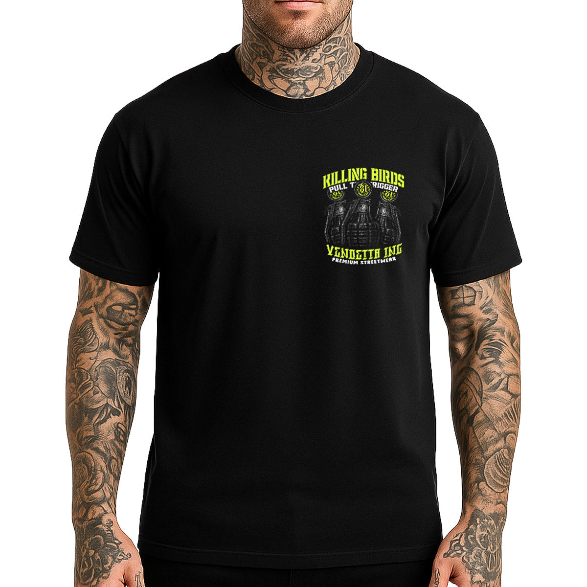 Vendetta Inc. Shirt Killing Birds schwarz VD-1661