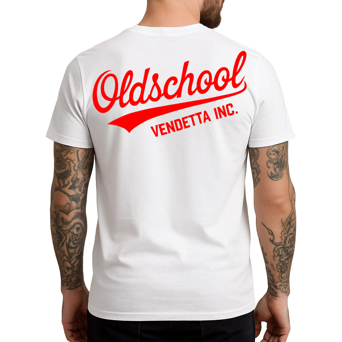Vendetta Inc. Shirt Oldschool Edition weiß VD-1666