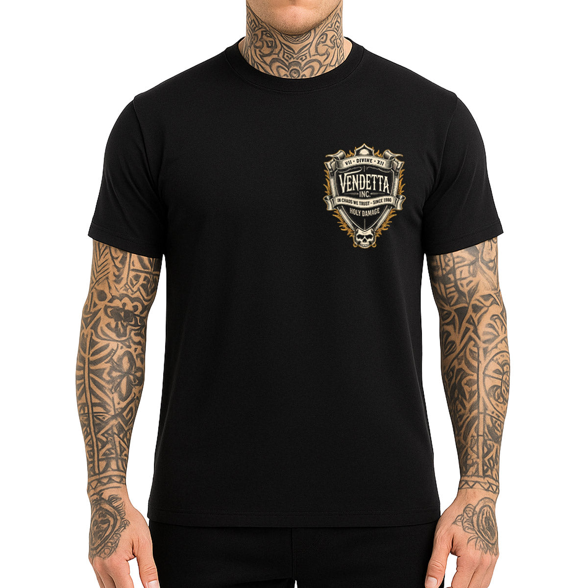 Vendetta Inc. Shirt Chaos We Trust schwarz