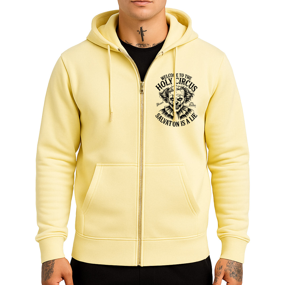 Vendetta Inc. Sweatjacke Holy Circus gelb