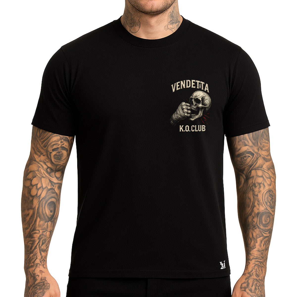 Vendetta Inc. Shirt K.O. Skull Club schwarz
