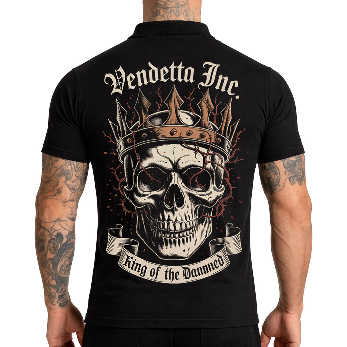 Vendetta Inc. Polo Shirt King schwarz