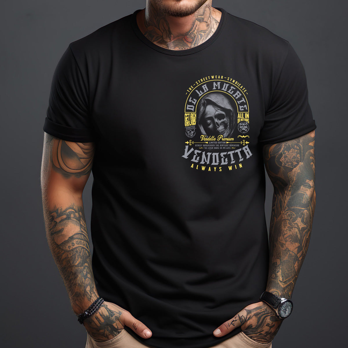 Vendetta Inc. Shirt Muerte schwarz VD-1221