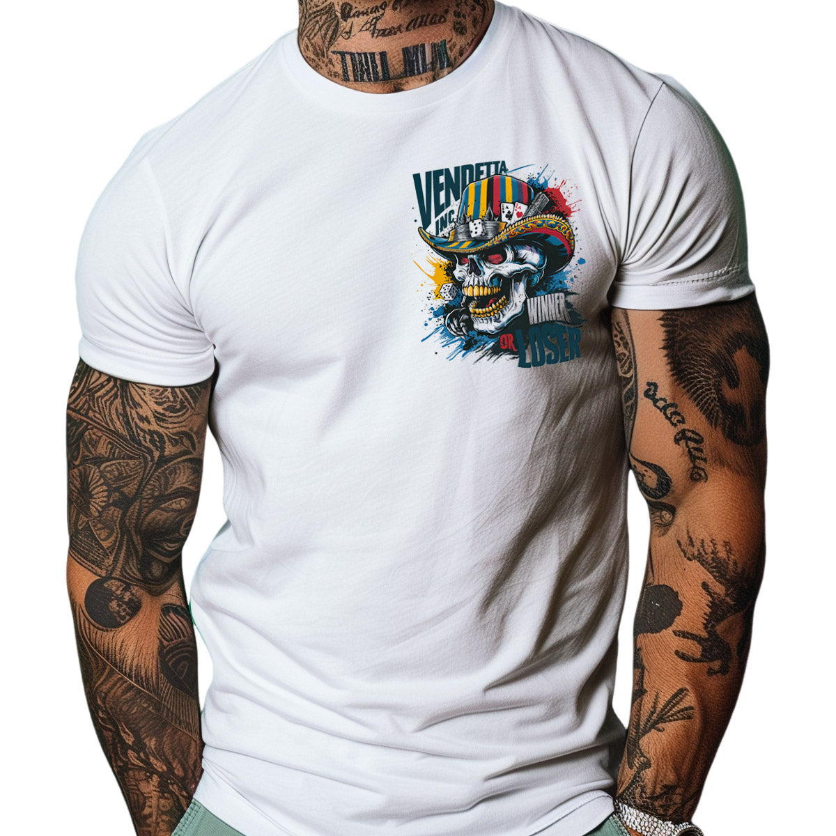 Vendetta Inc. Shirt Play Leader weiß VD-1437