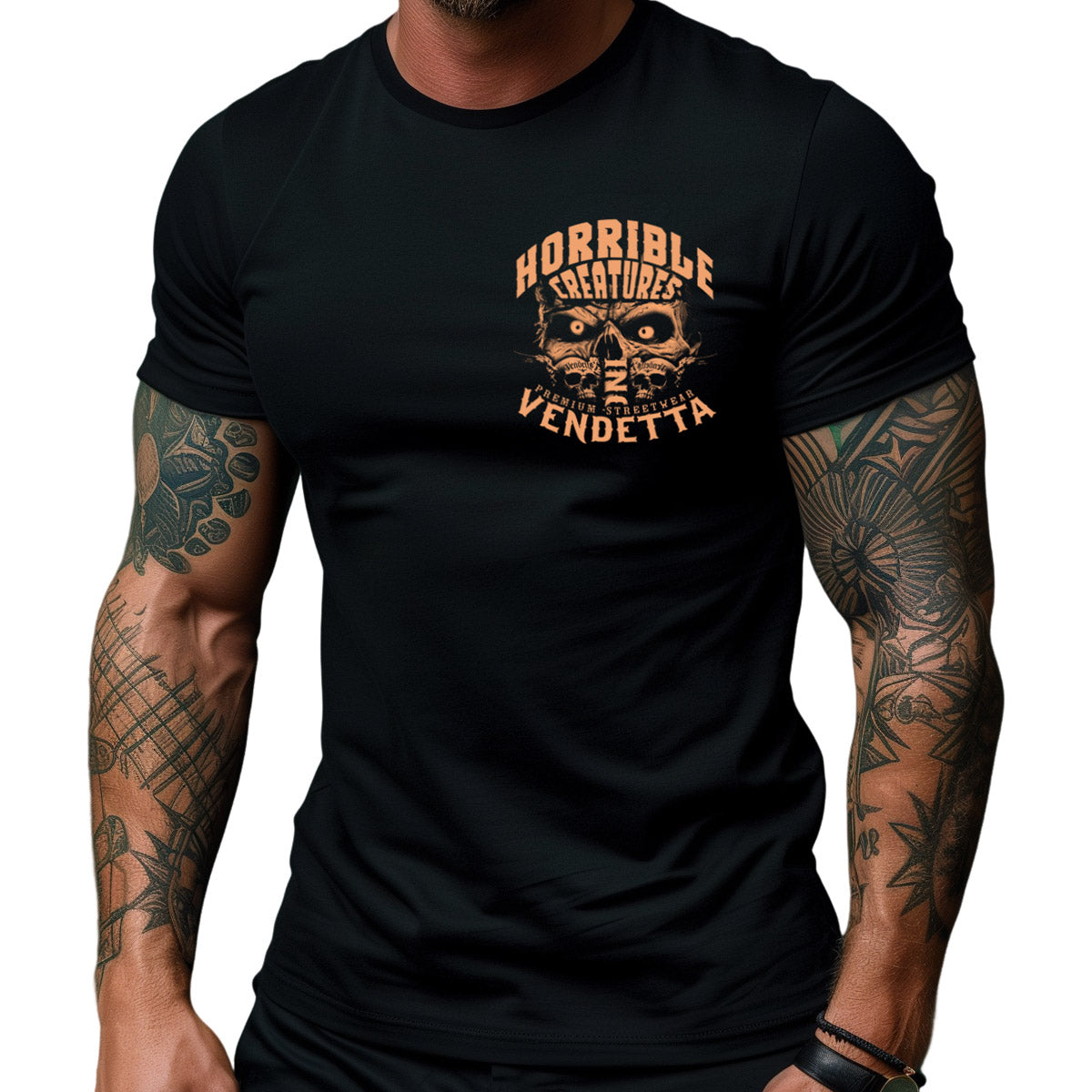 Vendetta Inc. Shirt Horrible Skull schwarz VD-1441
