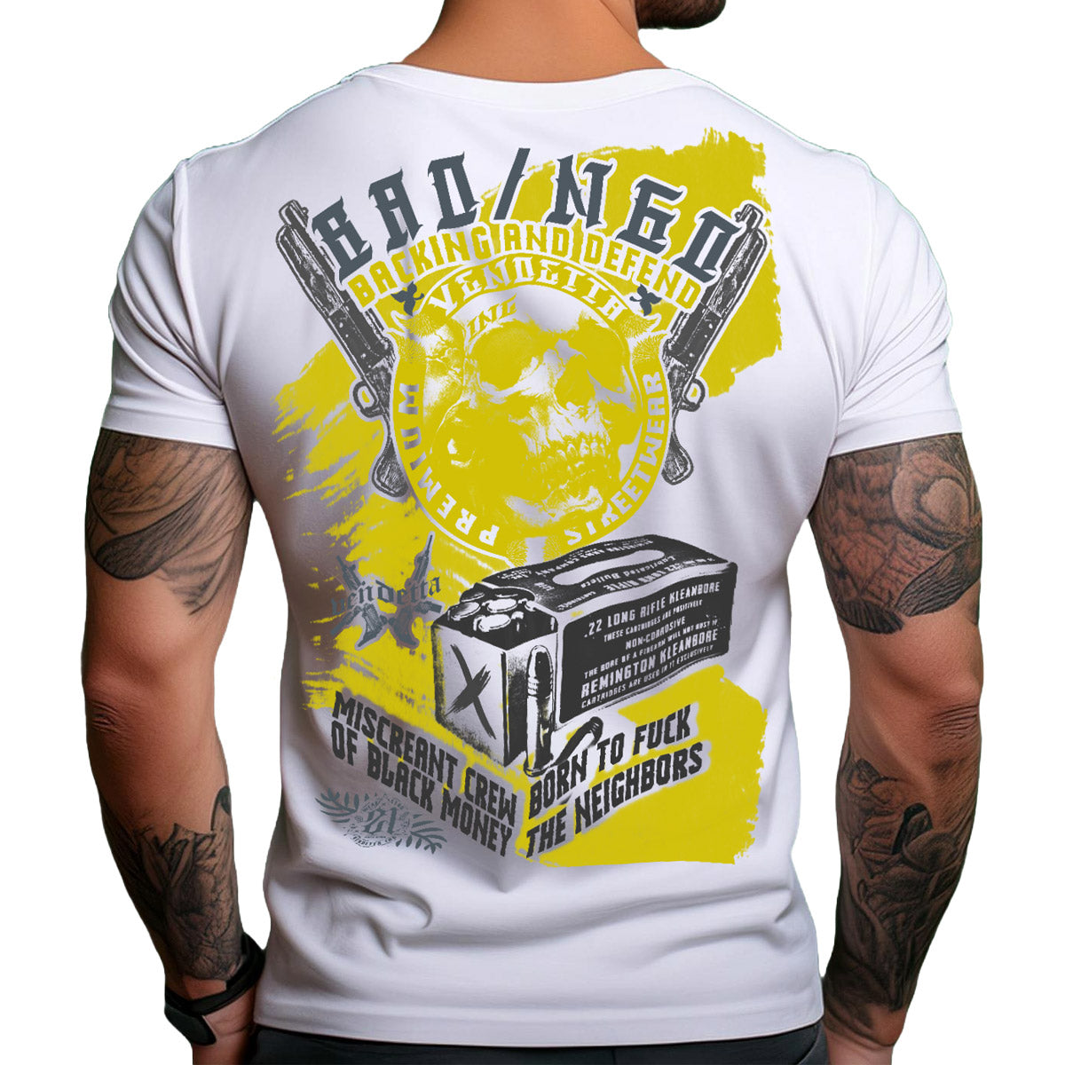 Vendetta Inc. Shirt Bad Crew weiß VD-1421