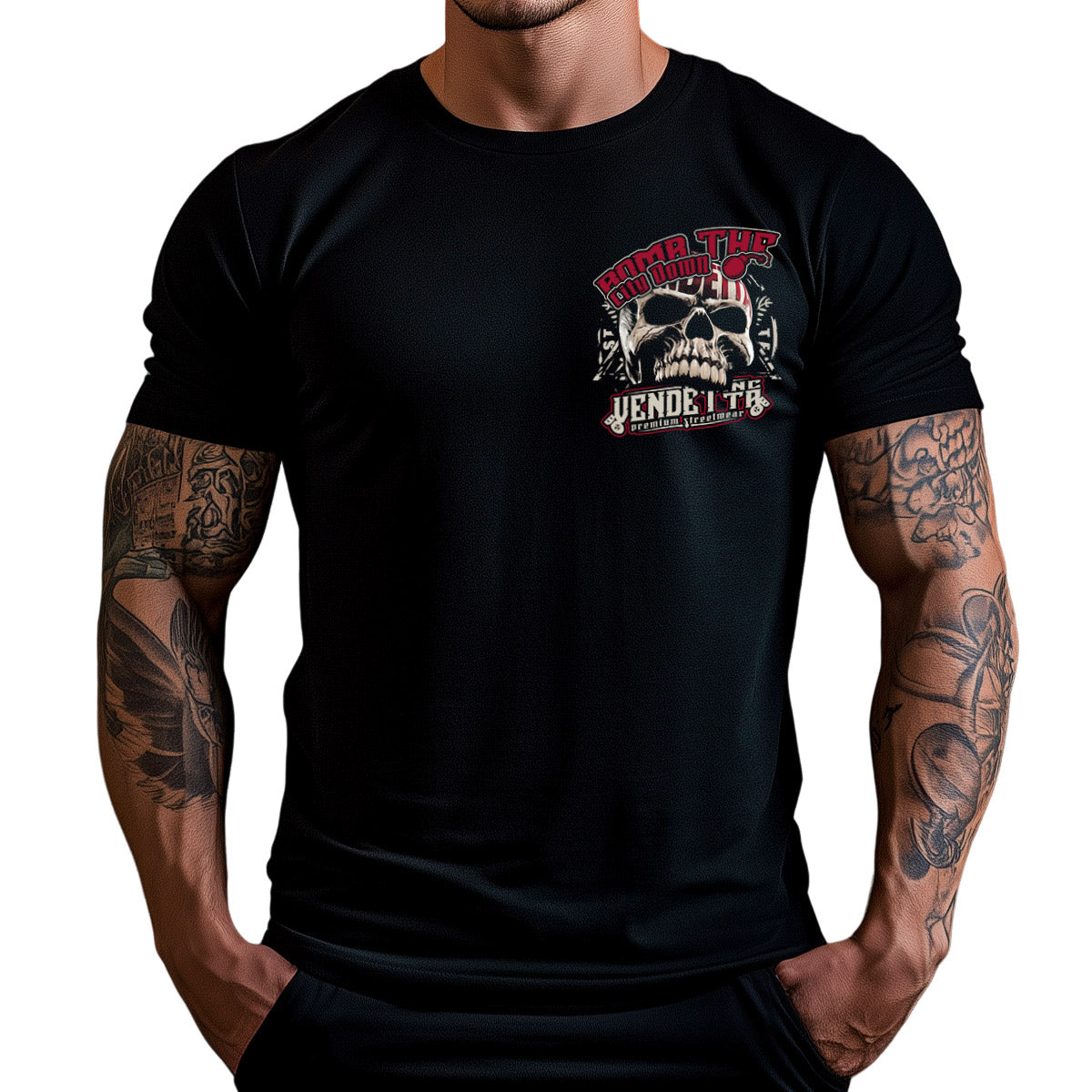 Vendetta Inc. Shirt schwarz City Down VD-1454