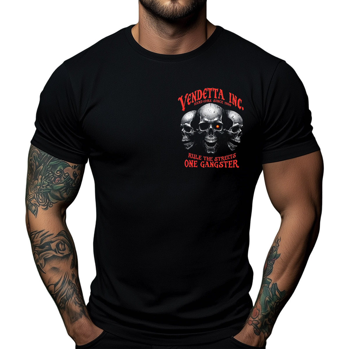 Vendetta Inc. Shirt One Gangster schwarz VD-1466