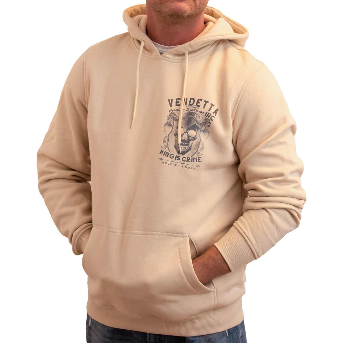 Vendetta Inc. Kapuzenpullover King sand VD-4075