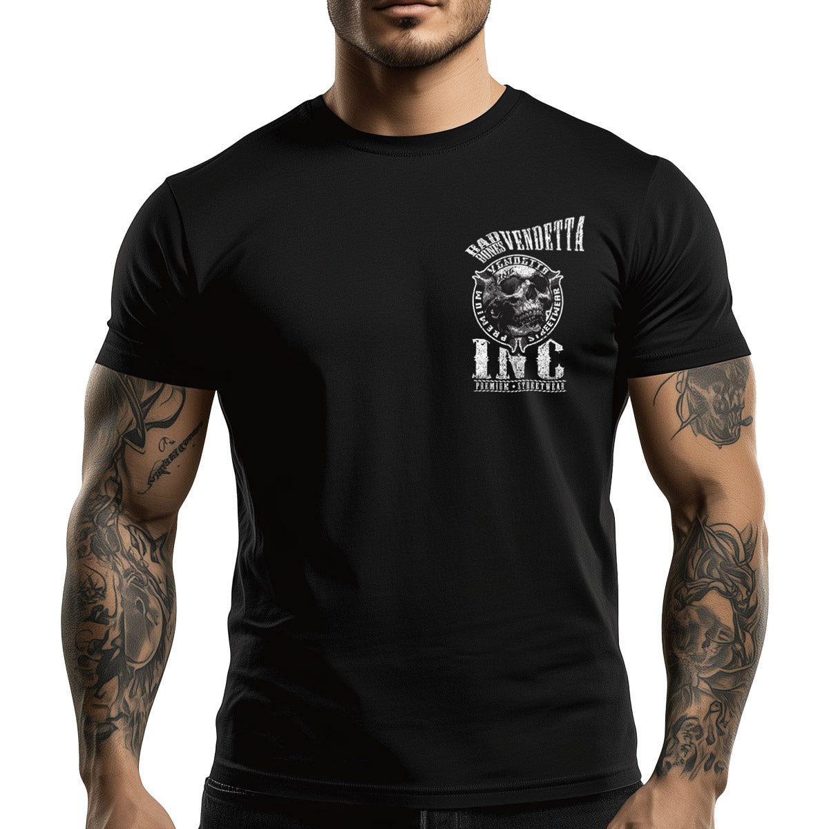 Vendetta Inc. Shirt Bad Bones schwarz VD-1303