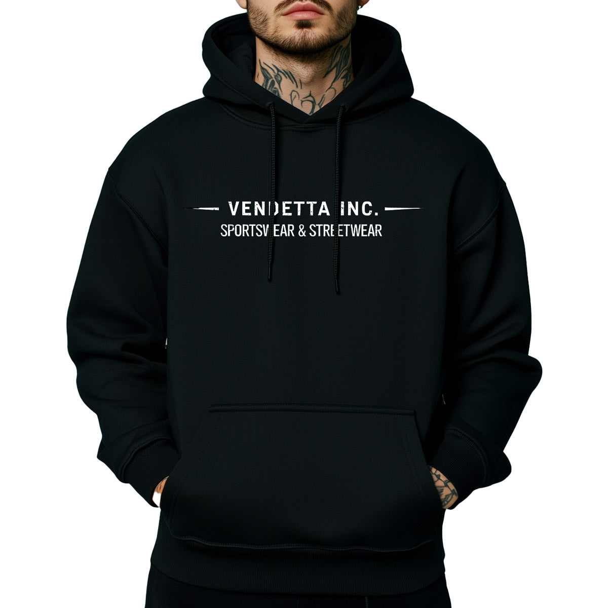 Vendetta Inc. Kapuzenpullover Born schwarz VD-4078