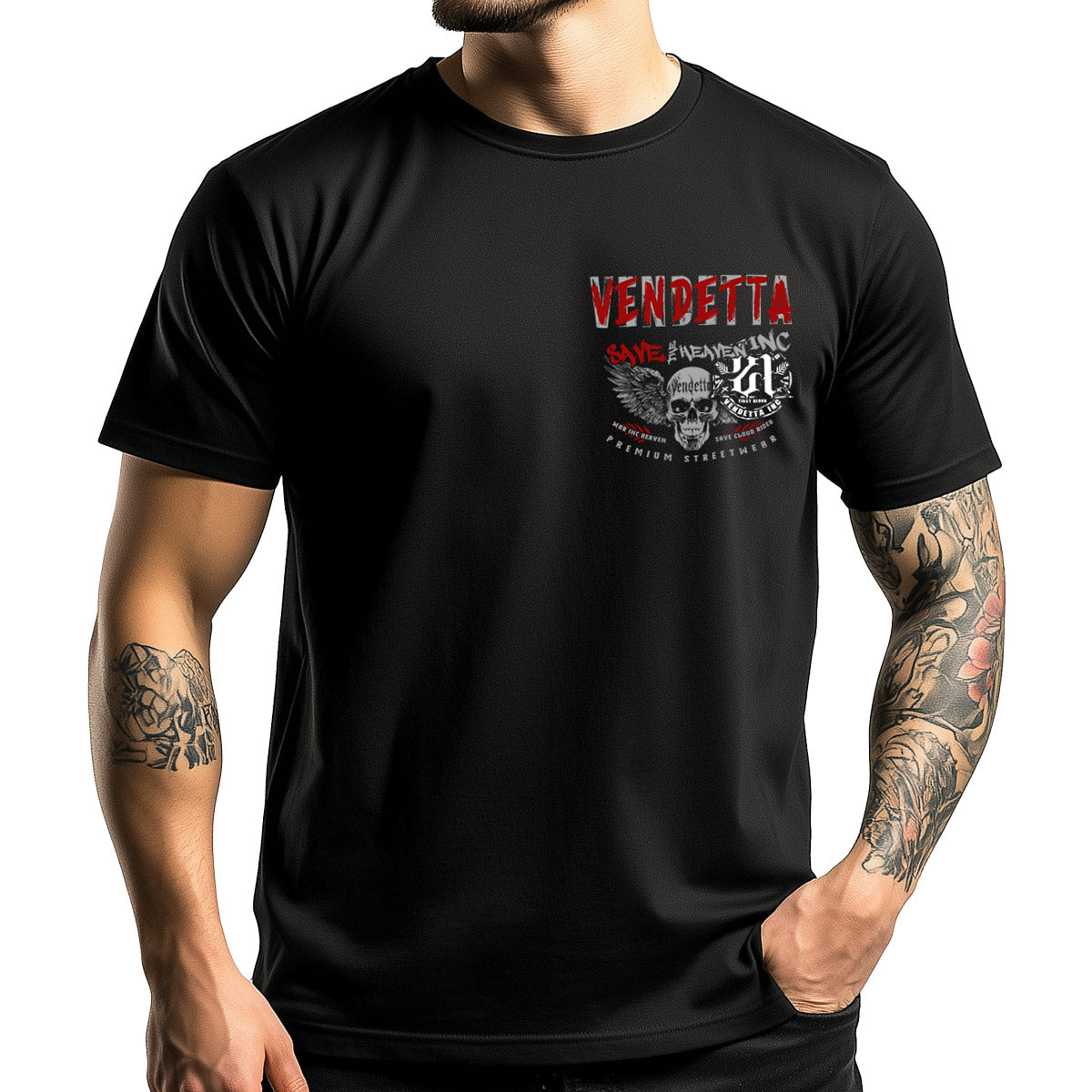 Vendetta Inc. Shirt Heaven schwarz VD-1501