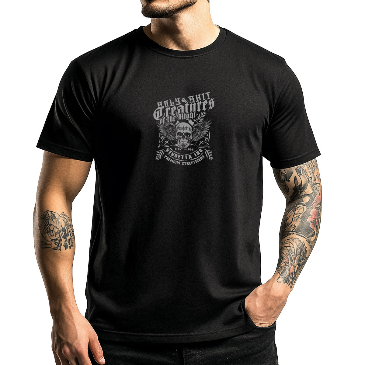 Vendetta Inc. Shirt Creatures 2.0 schwarz VD-1503