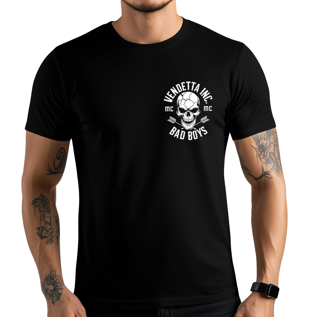 Vendetta Inc. Shirt Bad Boys MC schwarz VD-1561