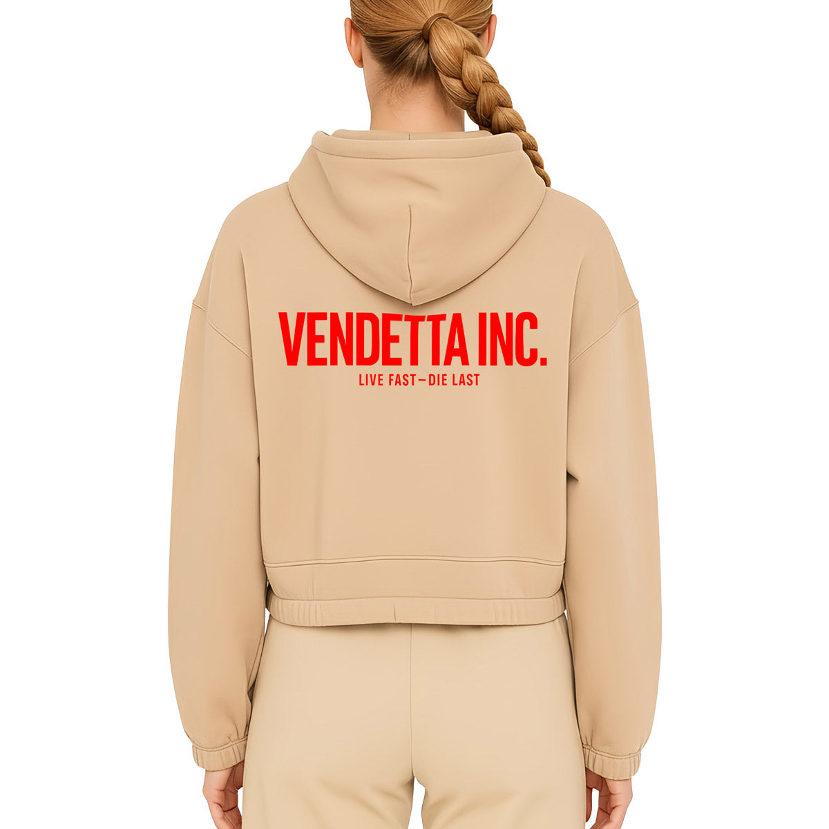 Vendetta Inc. Oversize Hoodie Live Fast - Die Last nature