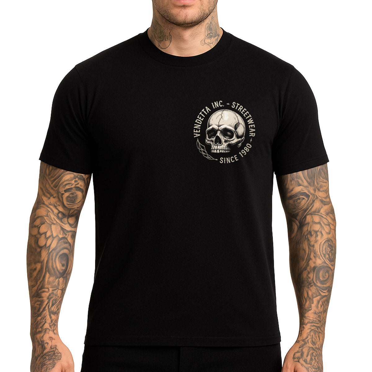 Vendetta Inc. Shirt Heritage Skull schwarz