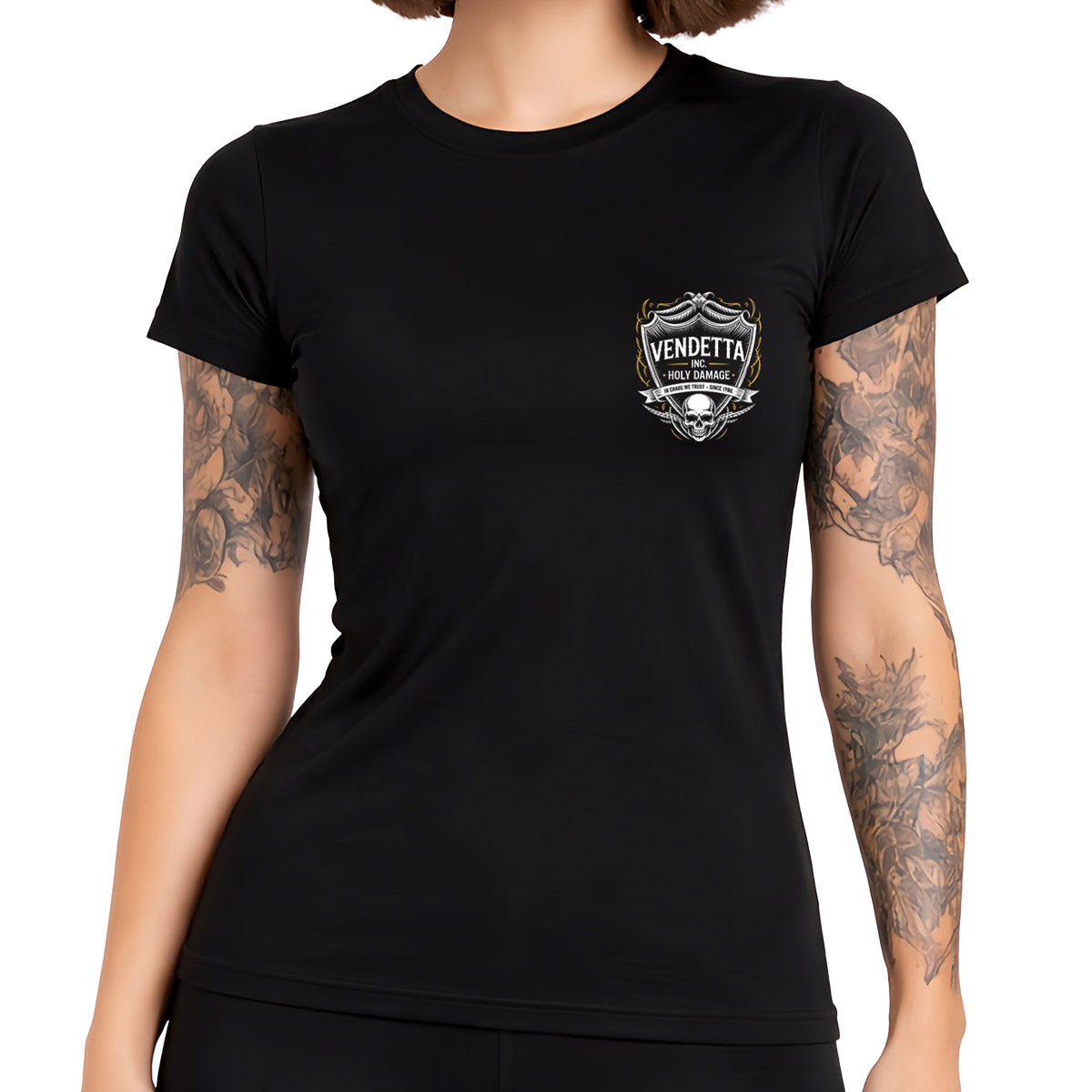 Vendetta Inc. Shirt Skull Crest schwarz