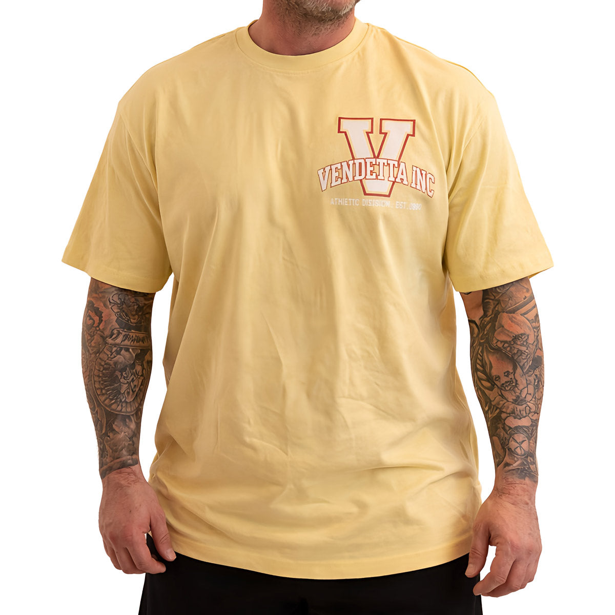 Vendetta Inc. Shirt Oversize V Athletic gelb